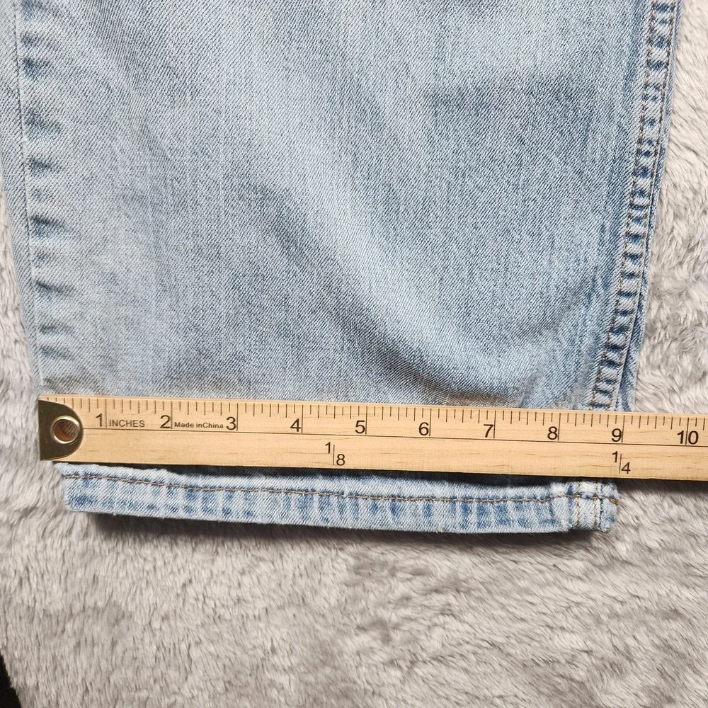 Levis 527 Jeans Men 34x32 (Fits 30x30) Light Wash Slim Bootcut Stretch Pants